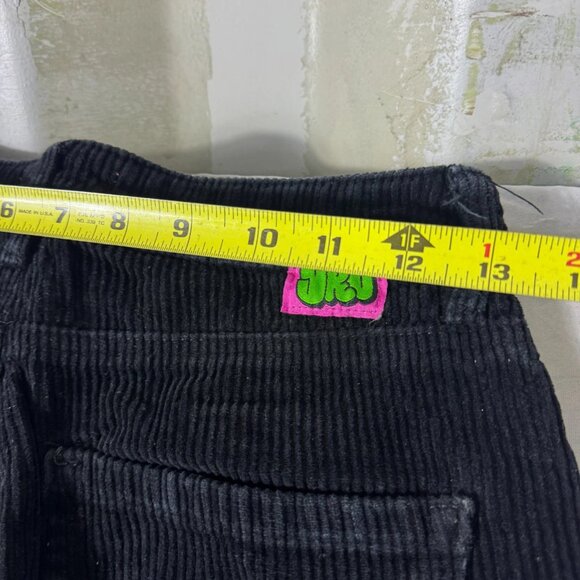 Vtg Empyre Tori Skate Pants Womens Black Corduroy Straight Leg Outdoor Size 0 - Picture 14 of 16